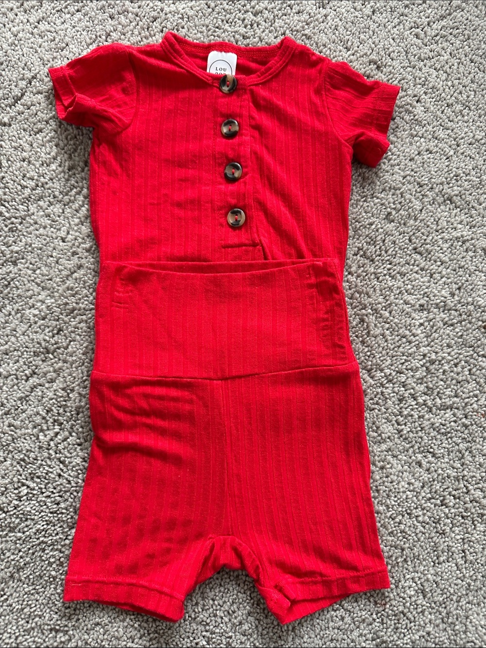 Lou Lou Red Shorty Set
